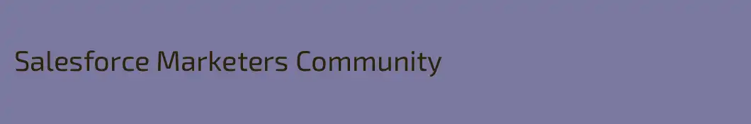 Salesforce Marketers Community
